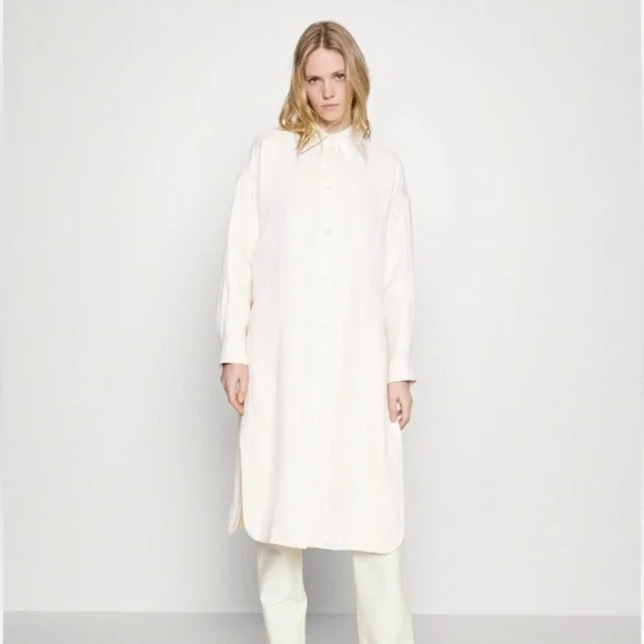 DRYKORN for Beautiful People Tarani Contemporary Cotton Shirt Dress in BLACK - Picture 10 of 10